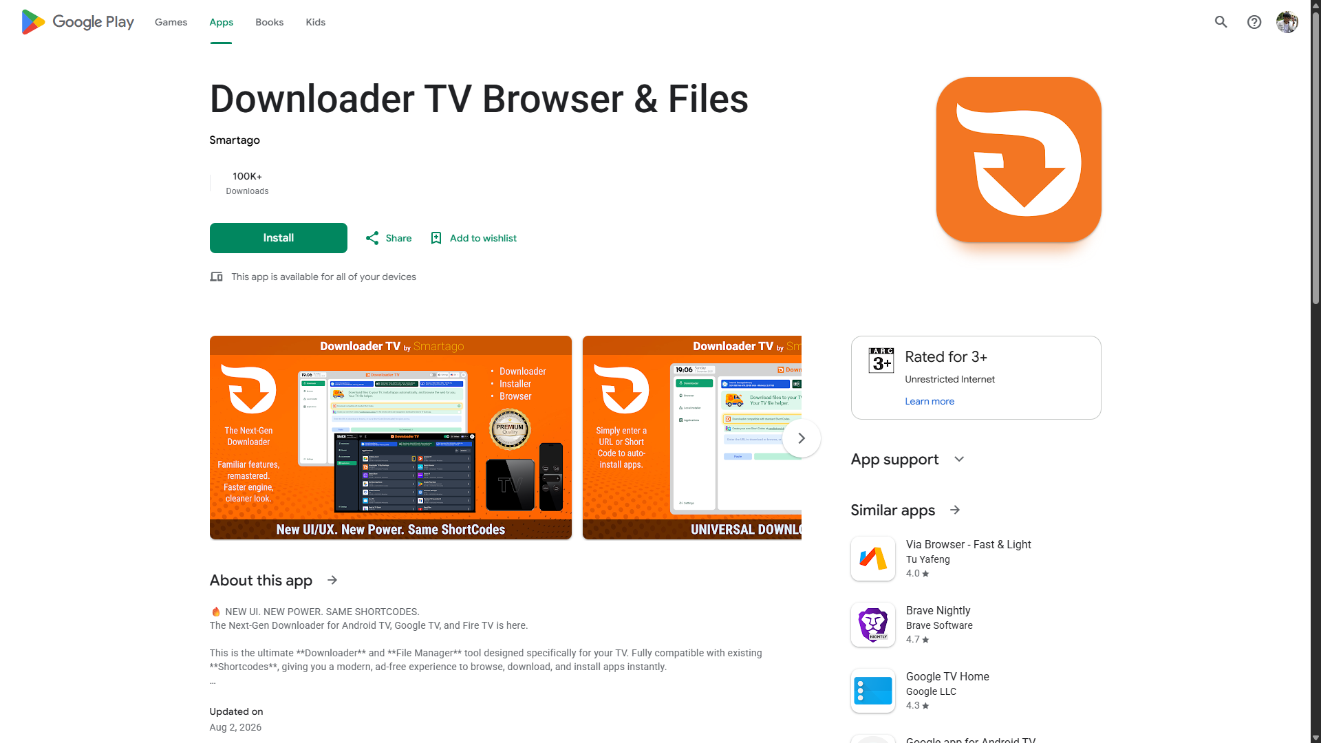 Downloader TV Browser & Files screenshot