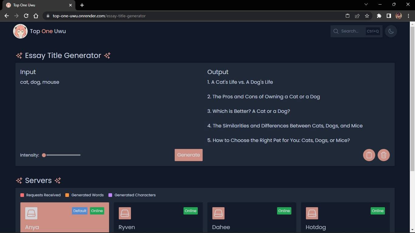Top One Uwu screenshot 2
