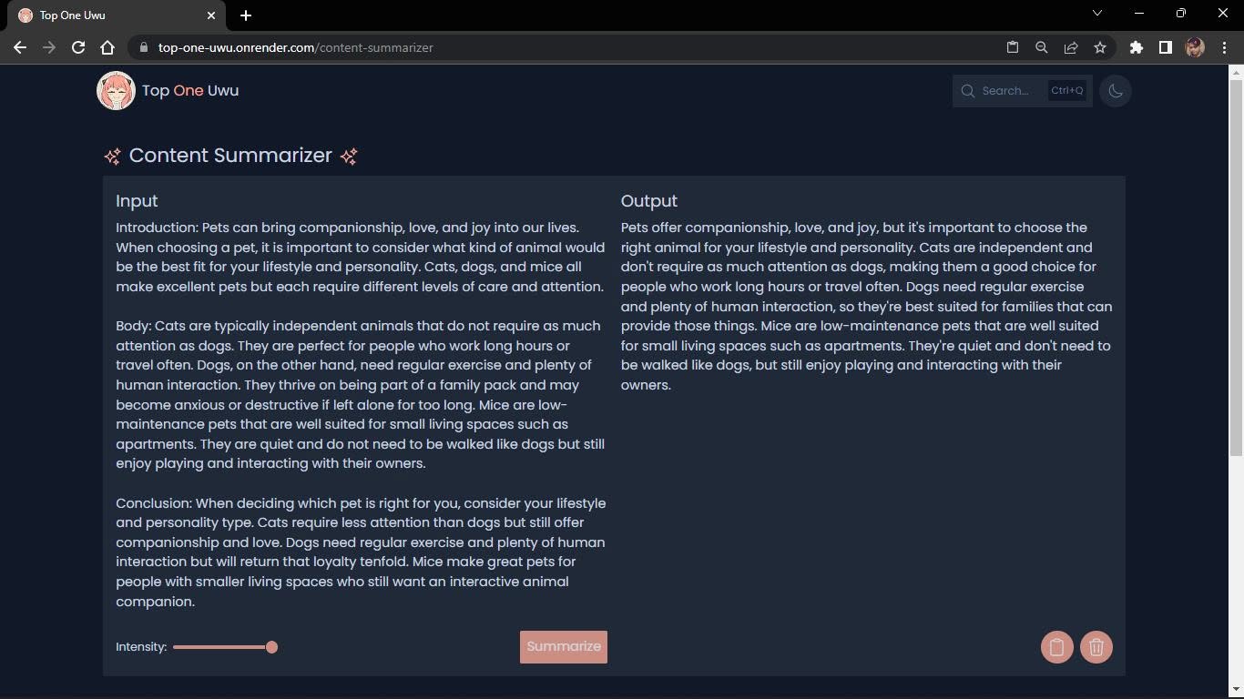 Top One Uwu screenshot 5